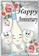 Lovely Toony BLUE Bottle/Champers For ANNIVERSARY A4