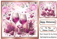 Pretty Pink Roses For The Happy Couple For Anniversary 8x8