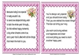 2 Lovely A5 Pink Inserts/Card Fronts With Birthday VersesTulips
