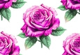 Pretty Watercolour Pink Roses Backing Paper (BIG)