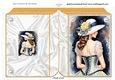 Pretty Vintage Lady Gold Folded Book With Pearls (Two)