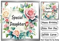 Pretty Pink Cream Roses Frame 8x8 For DAUGHTER