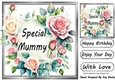 Pretty Pink Cream Roses Frame 8x8 For MUMMY