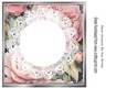 Silver 8X8 Frame With Pink Peonies & Lace Background (Three)