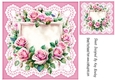 Pretty Lace With Pink Roses  8x8 Card Fronts