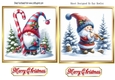 2 Lovely Christmas Gnome Toppers (SET FOUR)