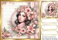 Pink Christmas 8x8 Card Fronts (Two)