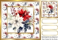 Christmas Poinsettias Arrangements Red/White 8X8