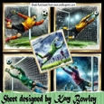 5  8x8 Gold Frame Toppers With FOOTBALLERS, Mini Kit