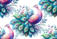 Pretty Peacock Backing Paper (BIG)
