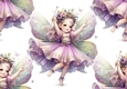 Pretty Lilac Rainbow Fairy Backing Paper (BIG)