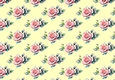 Pretty Pink Roses With Leaves Backing Paper Cream