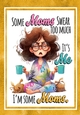 Woman With Funny Caption A4 Gold Frame (FOUR)