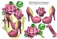 Pretty Pink Roses Topper With Shoes