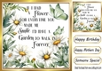 Flowers To Make You Smile With Daisies And Sentiment 8x8 (FOUR)