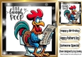 LIVE, LAUGH. POOP Chicken sat on a toilet 8x8