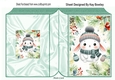 Winter Rabbit In Christmas Festive Folded Book (TWO)