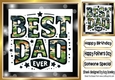 Lovely Dad/Fathers Day Card 8x8 (THREE)