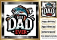 Lovely Dad/Fathers Day Card 8x8 (FOUR)