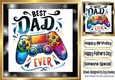Lovely Dad/Fathers Day Card 8x8 (FIVE)
