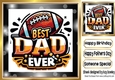 Lovely Dad/Fathers Day Card 8x8 (SIX)