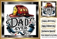 Lovely Dad/Fathers Day Card 8x8 (EIGHT)