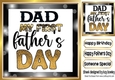 My First Dad/Fathers Day Card 8x8