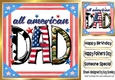 American 8x8 Frame Father Day (TWO)