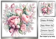 Beautiful Floral Spray In Silver 8X8 Frame (TWO)
