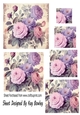 Vintage Pink/Purple Roses Pyramids (THREE)