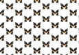 Black/Gold Butterflies Backing Paper
