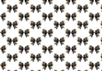 Black/Gold Bows Backing Paper