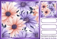 Pretty Floral Shades 8X8 Card Fronts (TWO)