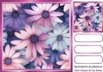 Pretty Floral Shades 8X8 Card Fronts (FOUR)