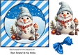 Lovely Christmas Gnomes 7x7 Card Front (THREE)