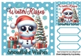 Lovely Snowman With Quote 8x8 Blue Polkadot (THREE)