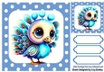 Pretty Baby Peacock in Polkadot 8X8 Frame (THREE)