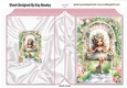 Pretty Flower Fairy In Garden On A Swing Folded Book (ONE)