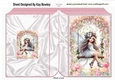 Pretty Flower Fairy In Garden On A Swing Folded Book (TWO)