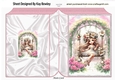 Pretty Flower Fairy In Garden On A Swing Folded Book (FOUR)