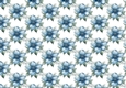 Pretty Blue Christmas Flowers Backing Paper (SMALL)