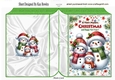 Lovely Christmas Snowmen In Festive Frame Folded Book