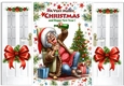 Granny Celebrating Christmas Having One or Two, Gate Fold (THREE)