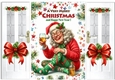 Lovely Granny Celebrating, MERRY Christmas Gate Fold (FOUR)