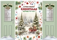 Pretty Vintage Scene With Christmas Trees In The Snow Christmas Gate Fold