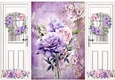 Pretty Purple/Pink Roses & Flowers Gate Fold (TWO)