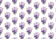 Pretty Purple/Pink Roses & Flowers Backing Paper Small (One)