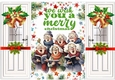 Carol Singers We Wish You With Bells/Bows Gatefold Green