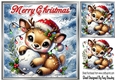 Cute Baby Deer 8x8 Card Front