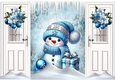 Cute Snowman With Gift Gatefold (TWO)